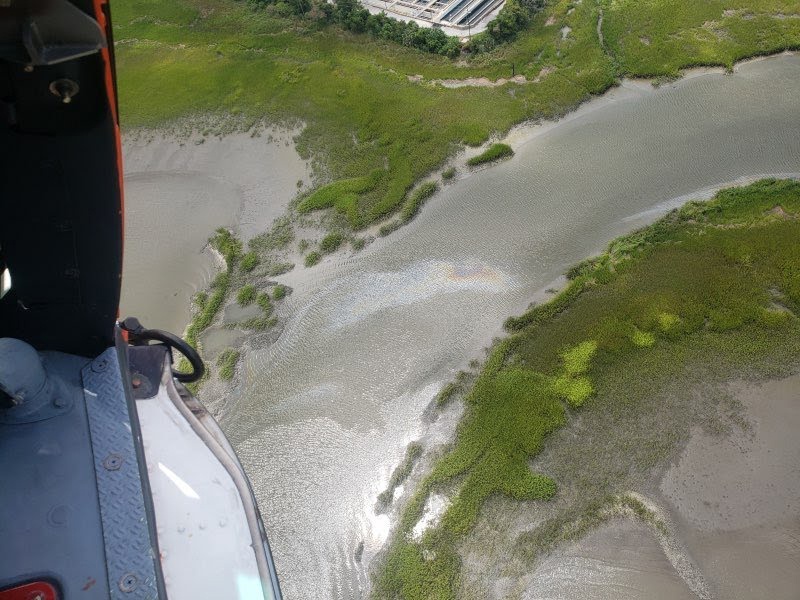 Coast Guard and local agencies respond to diesel spill on James Island