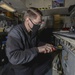 Aviation Electronics Technician Works On E2C Radar Aboard Aircraft Carrier USS Nimitz CVN 68