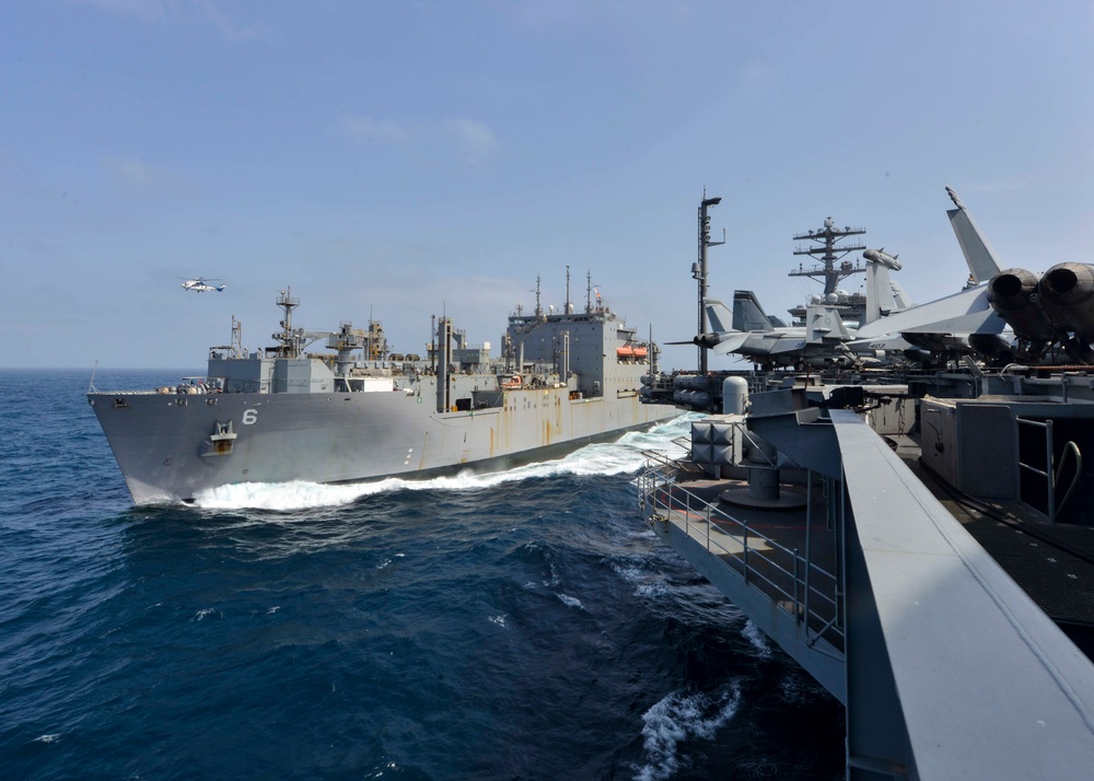 Nimitz Conducts Replenishment-At-Sea