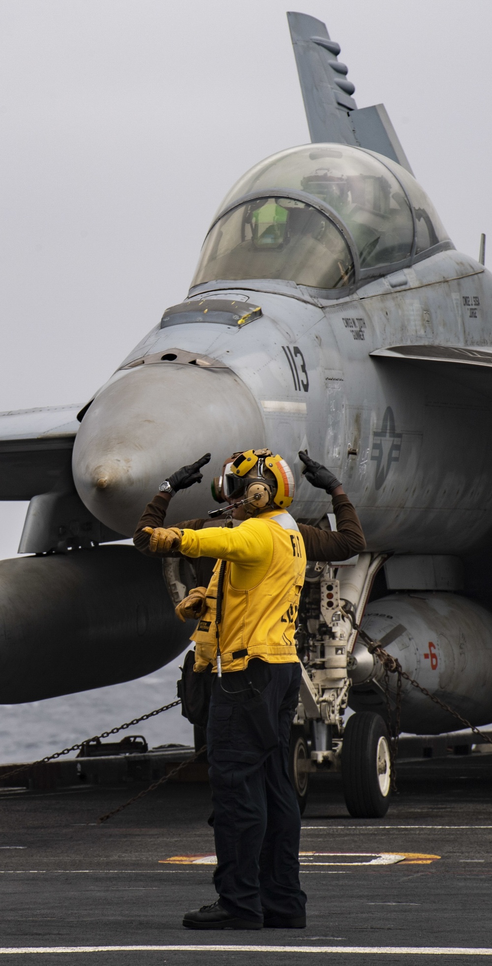 Sailors Participates In Flight Quarters Aboard Nimitz