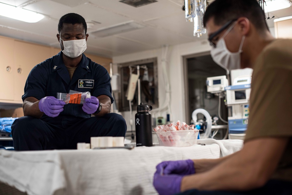 USS New Orleans COVID-19 Testing