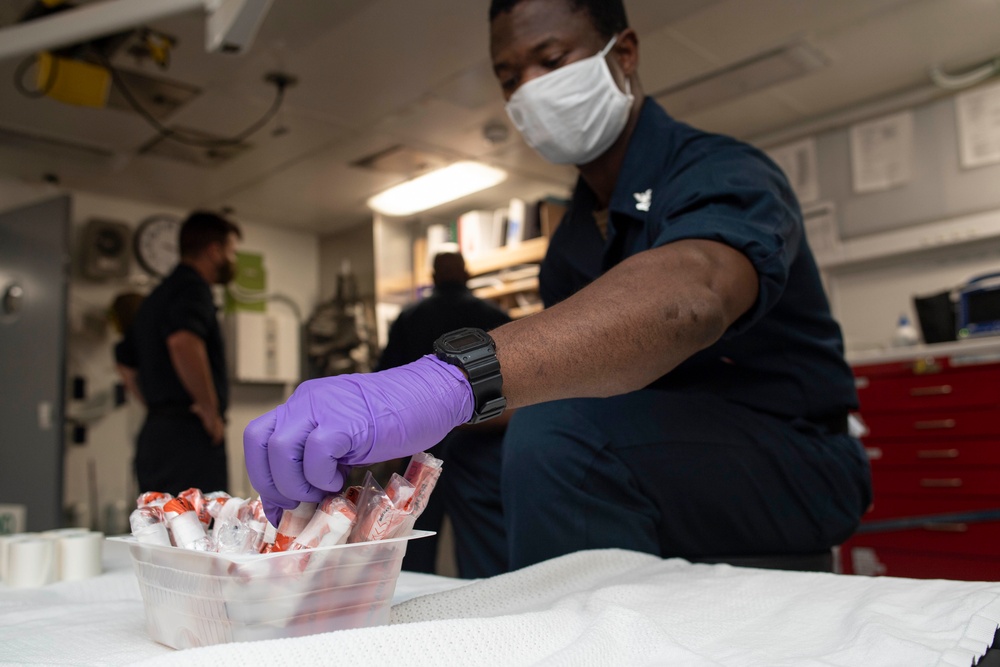 USS New Orleans COVID-19 Testing