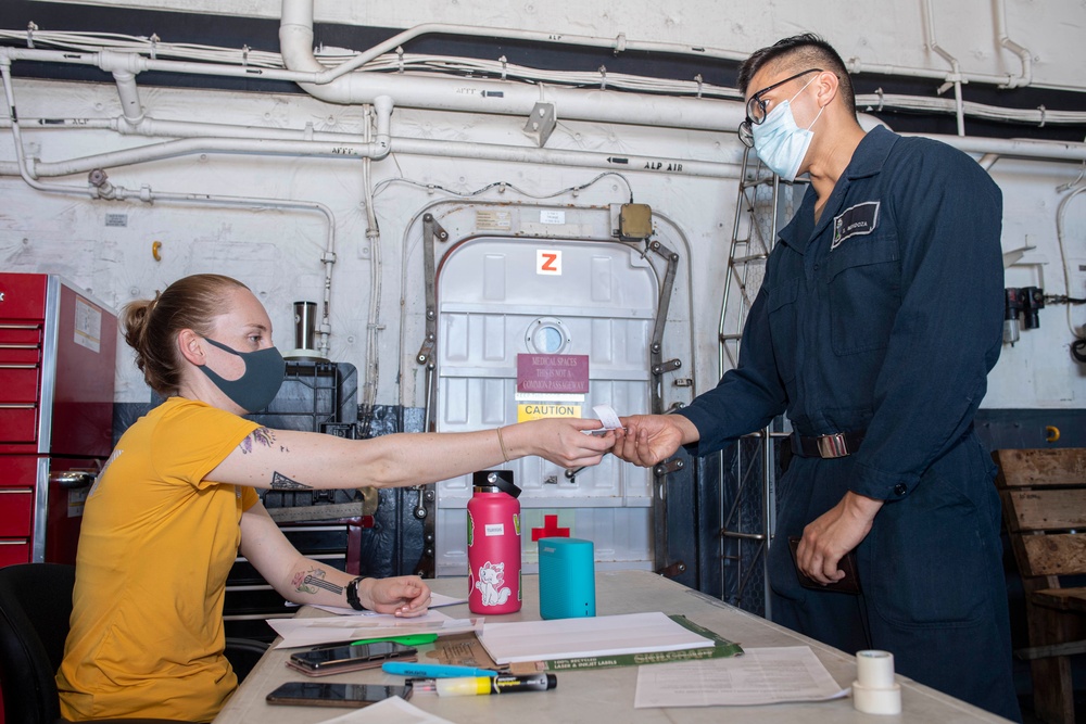 USS New Orleans COVID-19 Testing