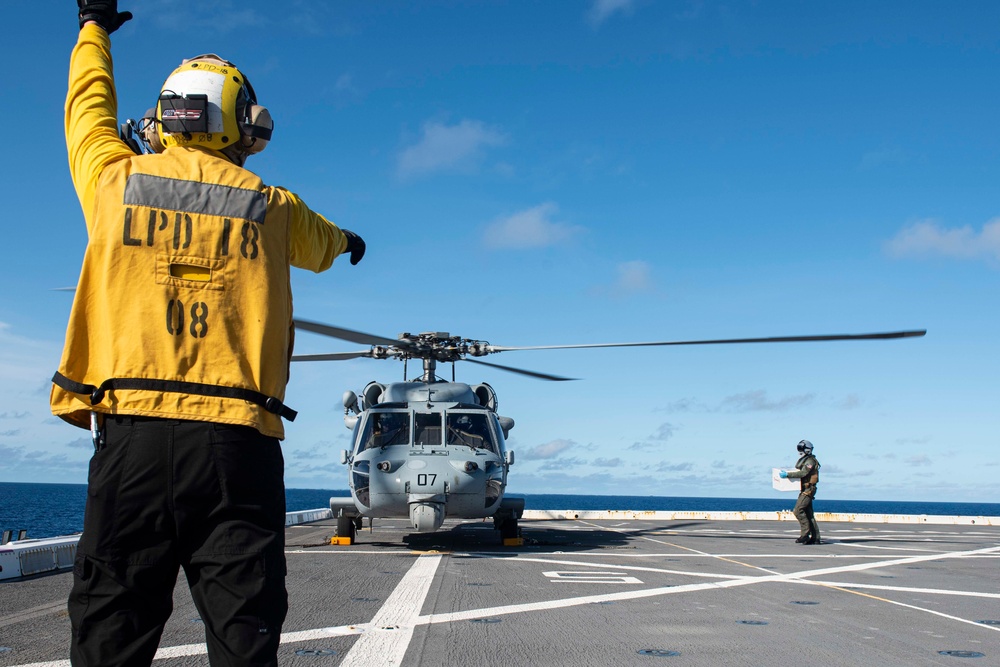 USS New Orleans Flight Operations