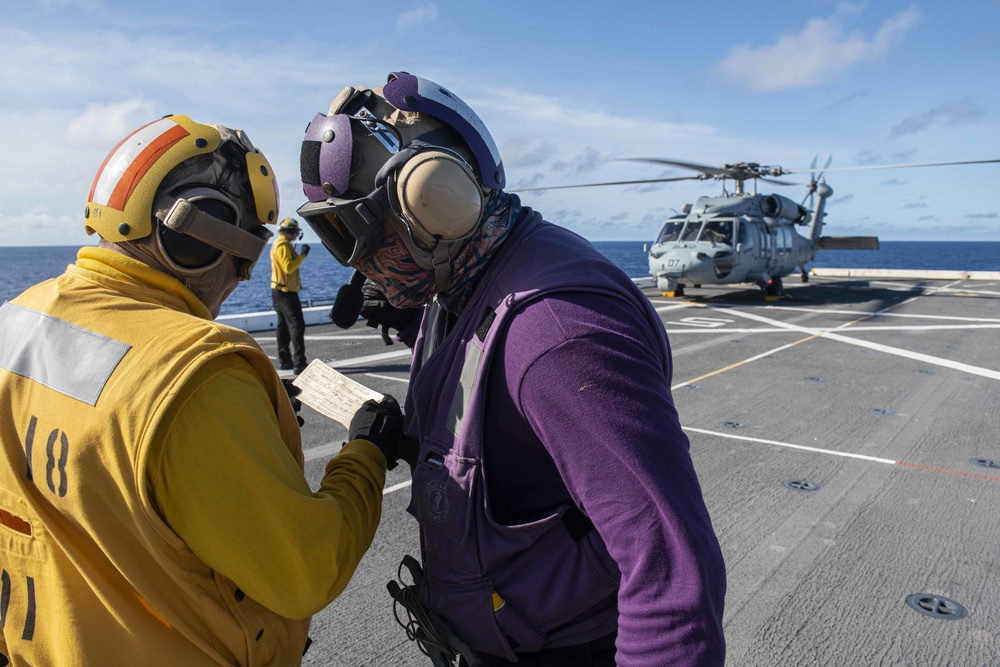 USS New Orleans Flight Operations