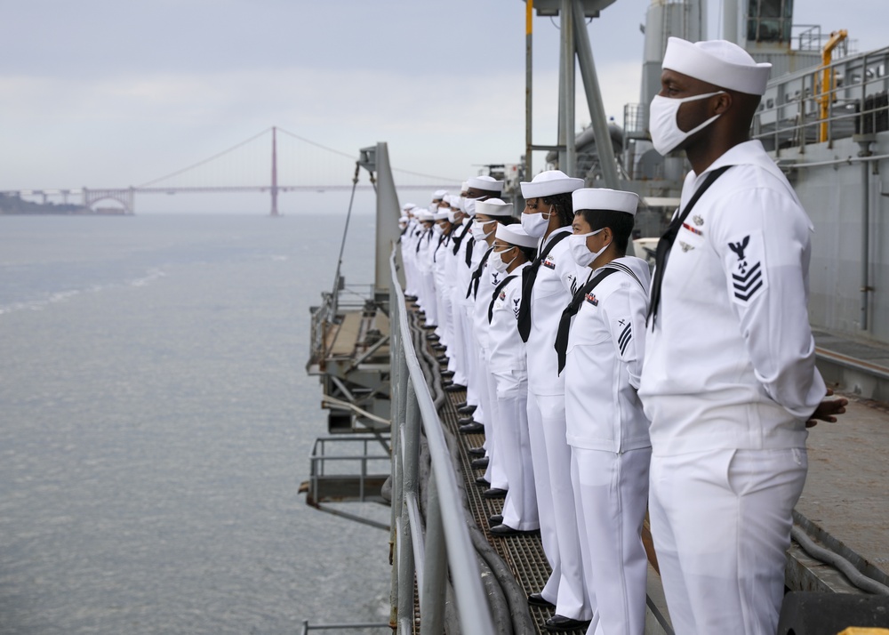 USS Emory S. Land Arrives in California for Scheduled Maintenance