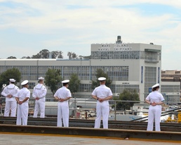 USS Emory S. Land Arrives in California for Scheduled Maintenance