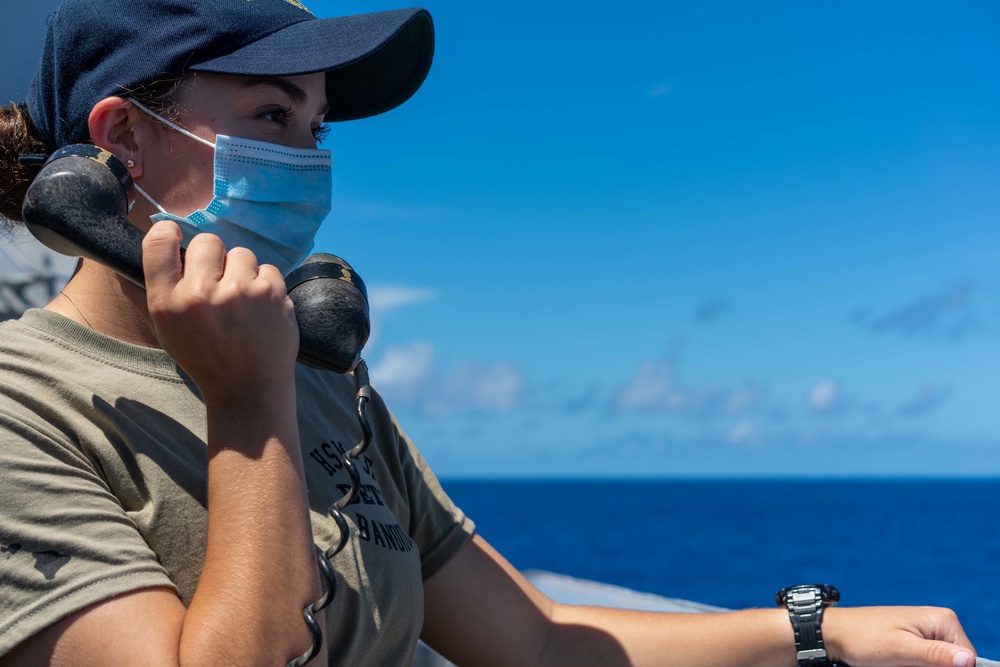 USS Halsey Conducts Replenishment-at-sea