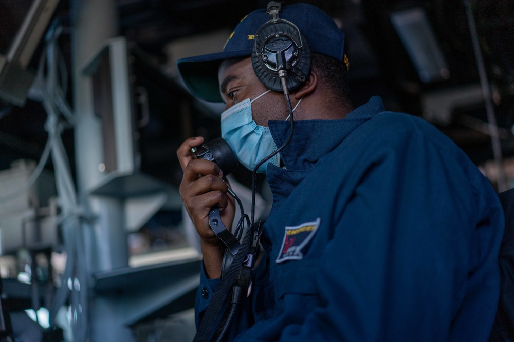 USS Halsey Conducts Replenishment-at-sea