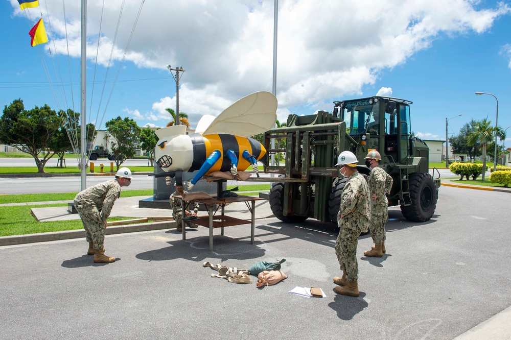 Seabees Prepare Camp Shields for Inclement Weather