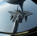 F-15C Eagle refuels over the U.S. Central Command area of responsibility
