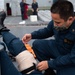 USS Princeton Sailors participate in a mass casualty training drill
