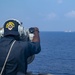 USS Mustin Sails Alongside JS Suzutsuki