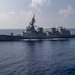 USS Mustin Sails Alongside JS Suzutsuki