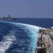 USS Mustin Sails Alongside JS Suzutsuki