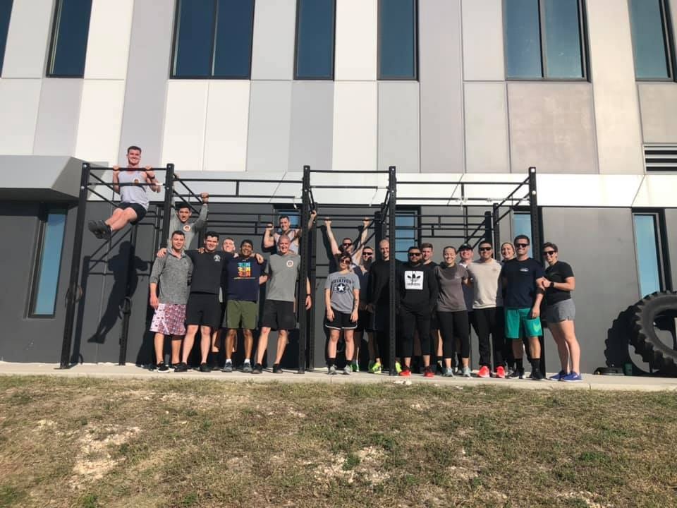 Coast Guard Sector/Air Station Corpus Christi crew members participate in Workout to Remember