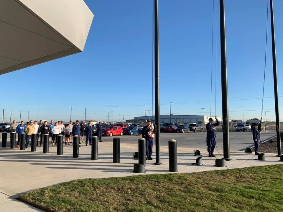 Coast Guard Sector/Air Station Corpus Christi crew members participate in Workout to Remember