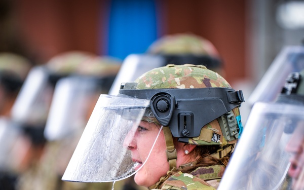 Members of the 150th Security Forces Squadron Conduct a Domestic Operations Exercise In support of the Joint New Mexico National Guard’s Reaction Force.