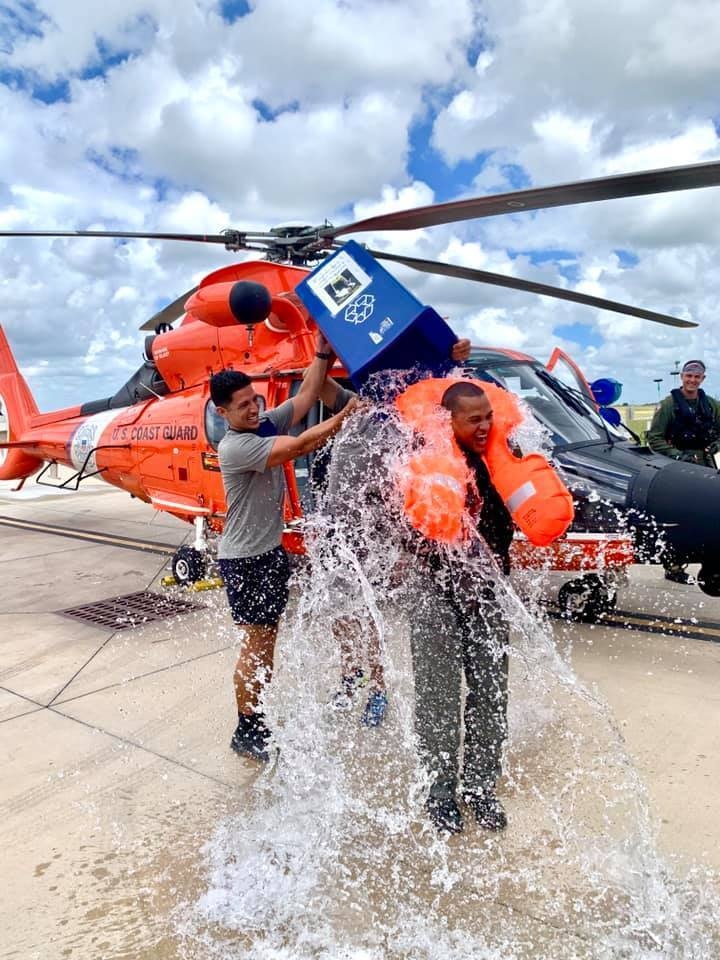 Coast Guard Sector/Air Station Corpus Christi Executive Officer returns from last flight