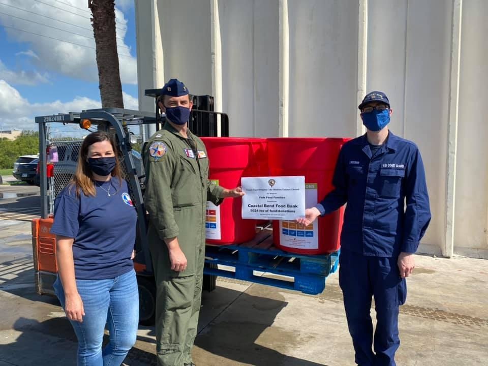 Coast Guard Sector/Air Station Corpus Christi crew members participate in Feds Feed Families