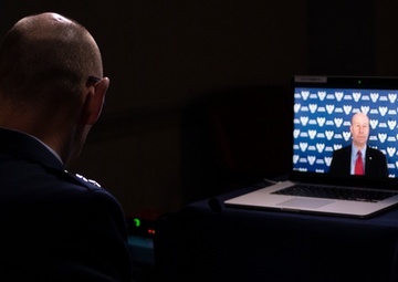 Lt. Gen. Duke Z. Richardson speaks at a virtual AFA event