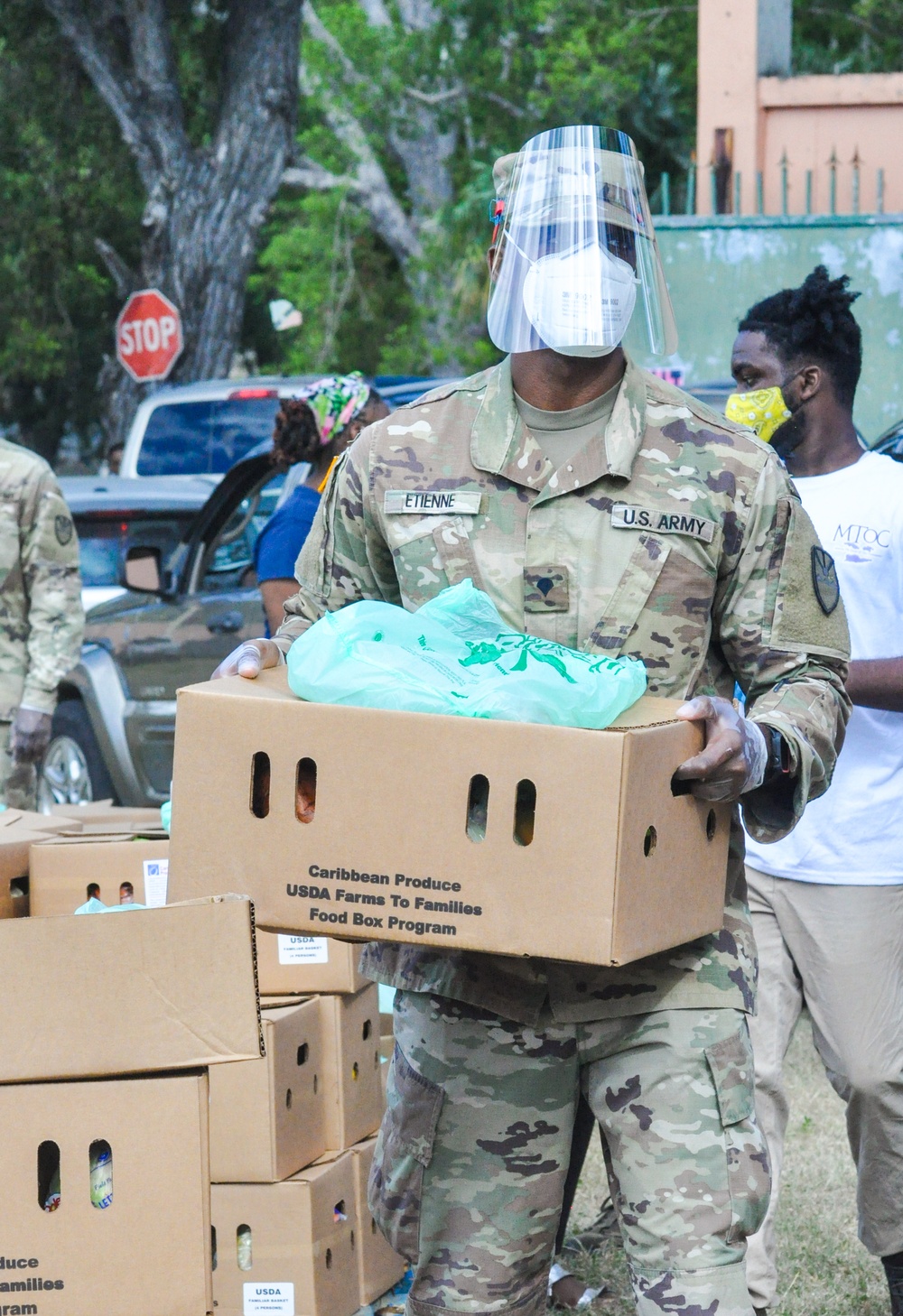 VING assists with food distribution