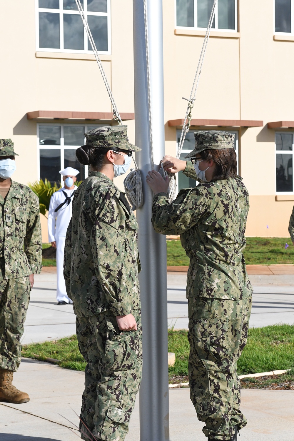 Flag is raised for the first time at new BHC Kaneohe Bay facility