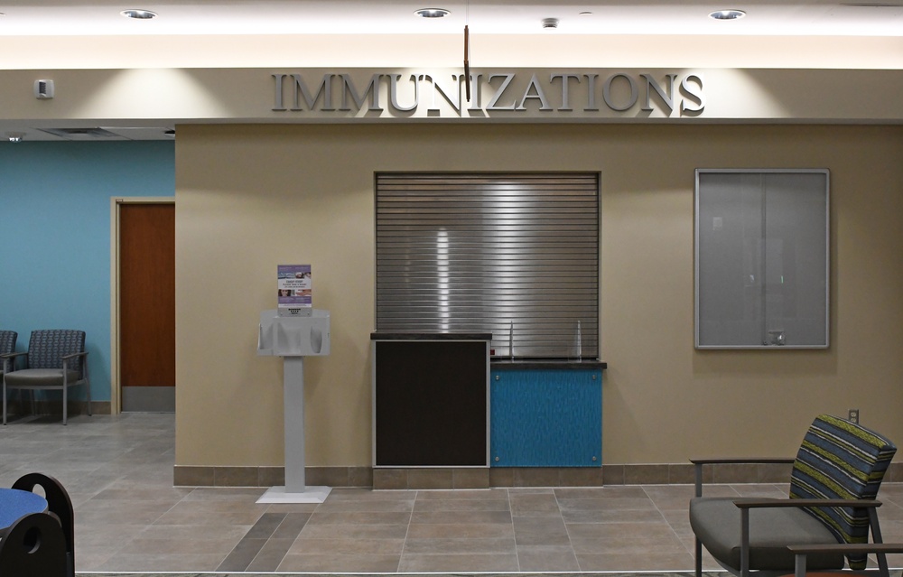 Immunizations Department window at BHC Kaneohe Bay