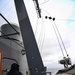 USS Thomas Hudner (DDG 116) Participates in a Replenishment-at-Sea With MV Asterix During Nanook 2020