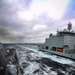 USS Thomas Hudner (DDG 116) Participates in a Replenishment-at-Sea With MV Asterix During Nanook 2020