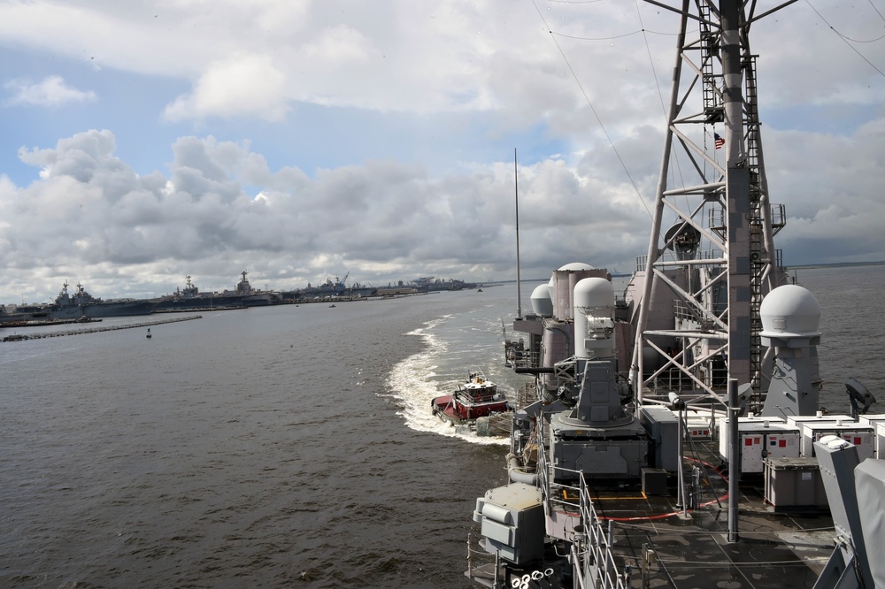 USS PHILIPPINE SEA BEGINS DEPLOYMENT