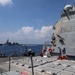 USS Mustin Sails Alongside JS Suzutsuki