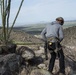 High-end, high angle rappelling