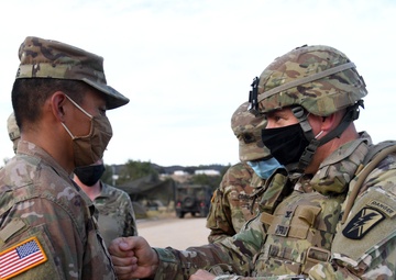 Officers promoted to major during Warfighter