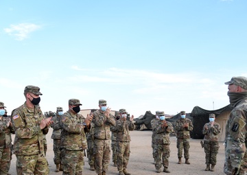 Officers promoted to major during Warfighter