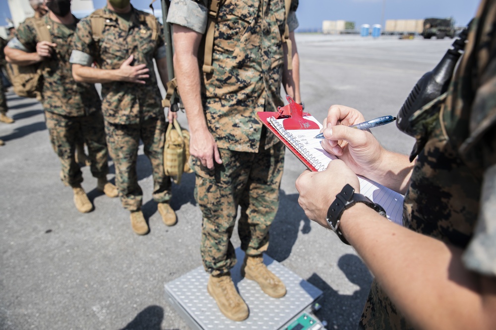 3d Marine Expeditionary Brigade conducts Alert Contingency MAGTF rapid deployment drill