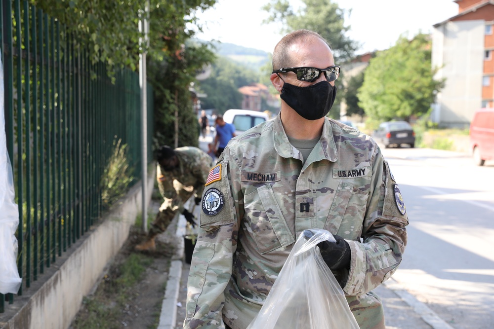 KFOR RC-E supports Mitrovica school beautification alongside students