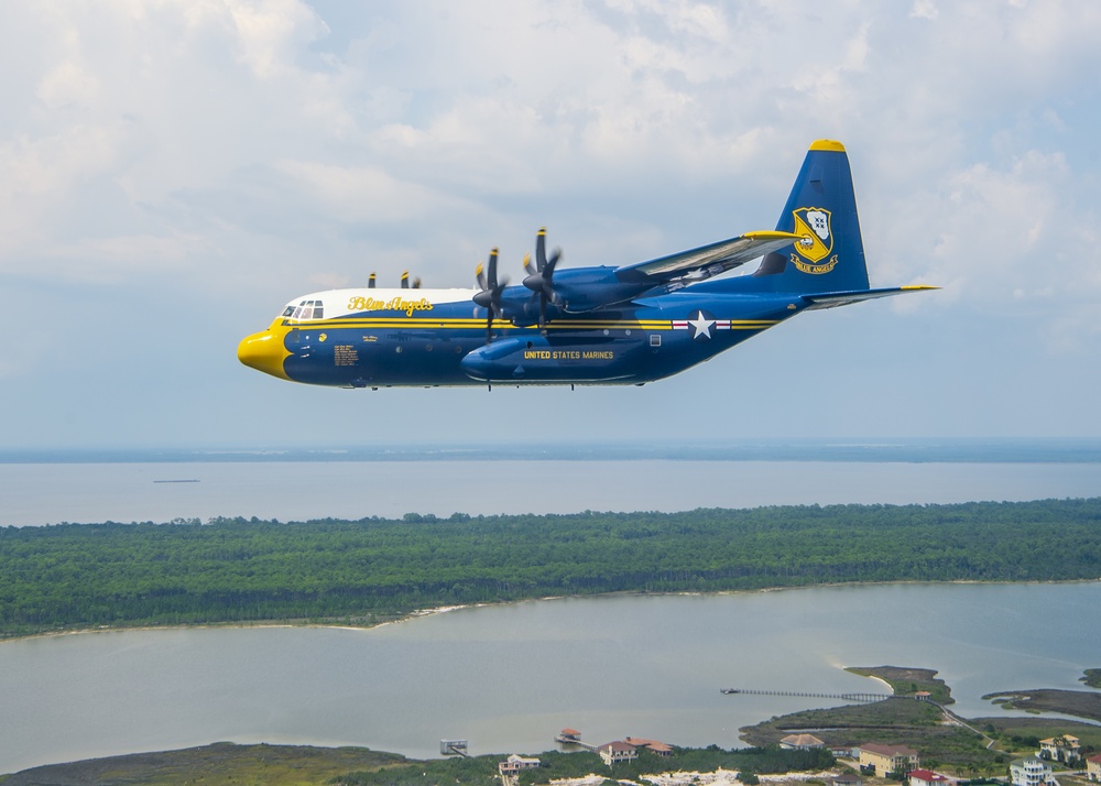 Blue Angels Welcome New C-130 Home