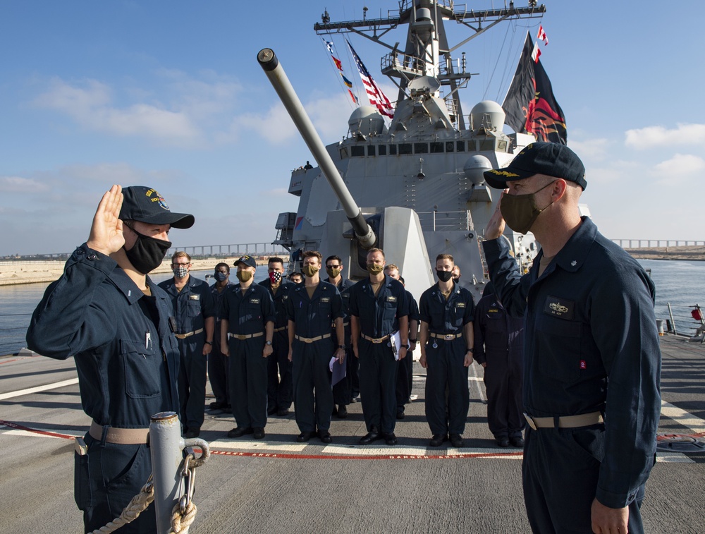 Sterett Sailor is Promoted