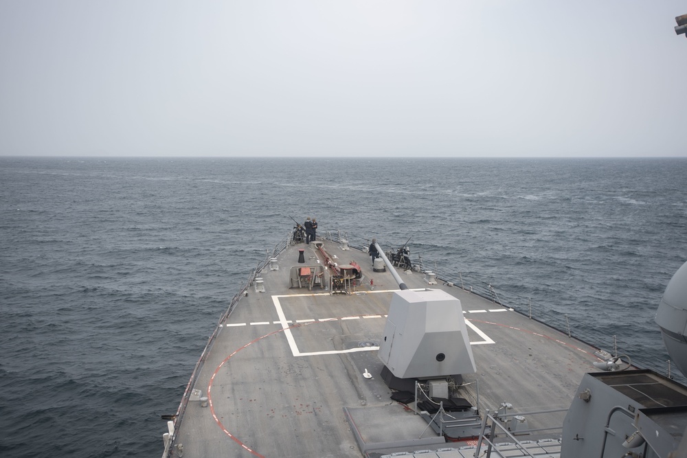 USS Ralph Johnson Conducts Strait of Hormuz Transit