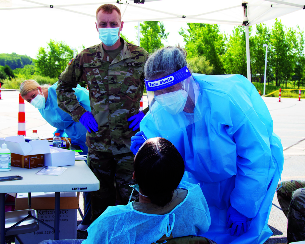 Michigan National Guard conducts COVID-19 testing, training in Allegan County