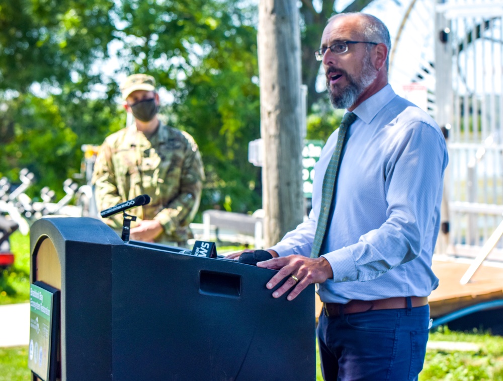 Braddock Bay ecosystem restoration project completion media event