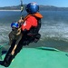 Coast Guard Canine Explosive Detection Team trains on Columbia River, OR