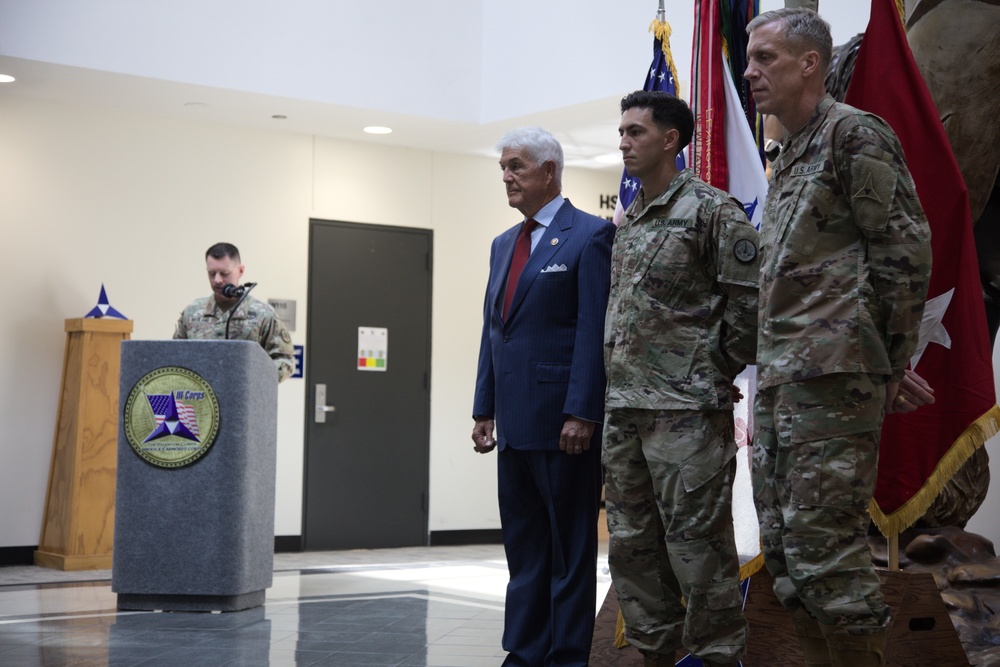 Sgt. David J. Chambers receives Congressional Record