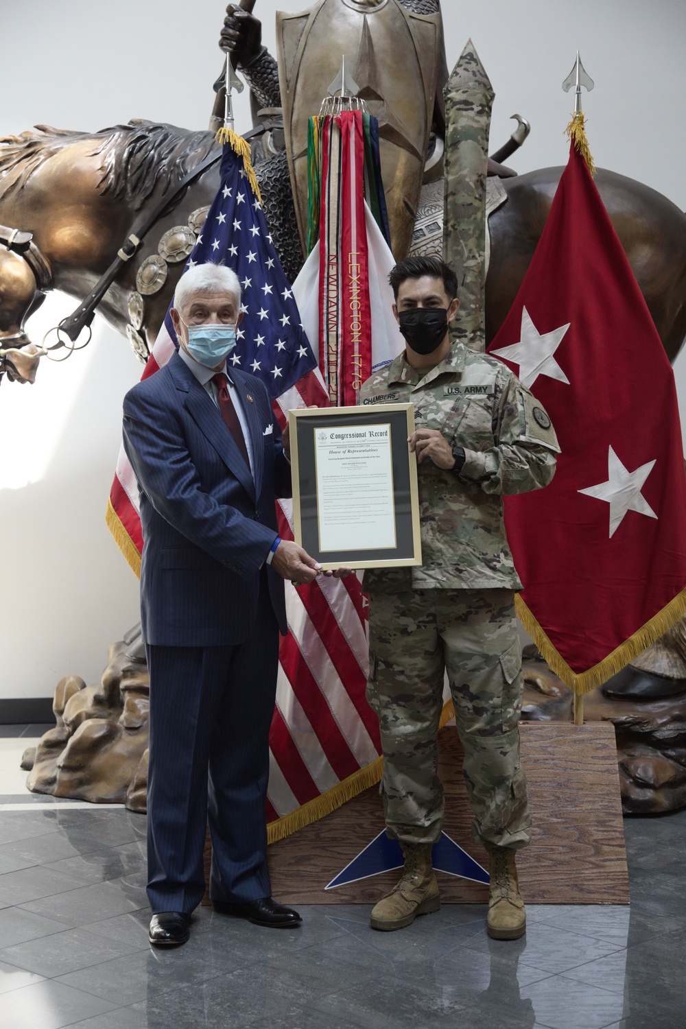 Sgt. David J. Chambers receives Congressional Record