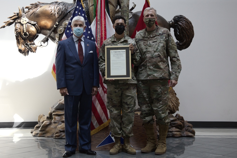 Sgt. David J. Chambers receives Congressional Record