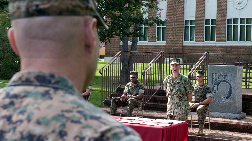 Naval Integration Personnel Qualification Standard Ceremony