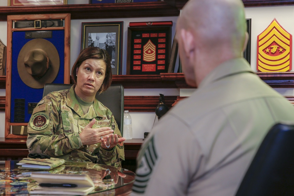 SMMC office call with CMSAF Bass