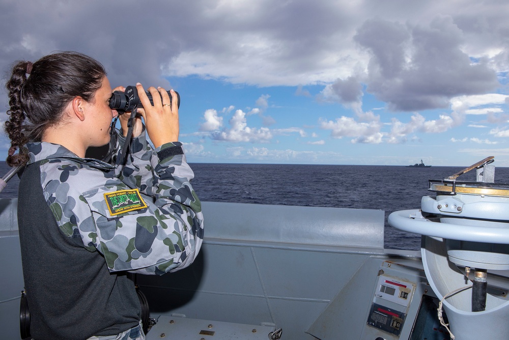 HMAS Hobart Gunnery Exercise on RIMPAC