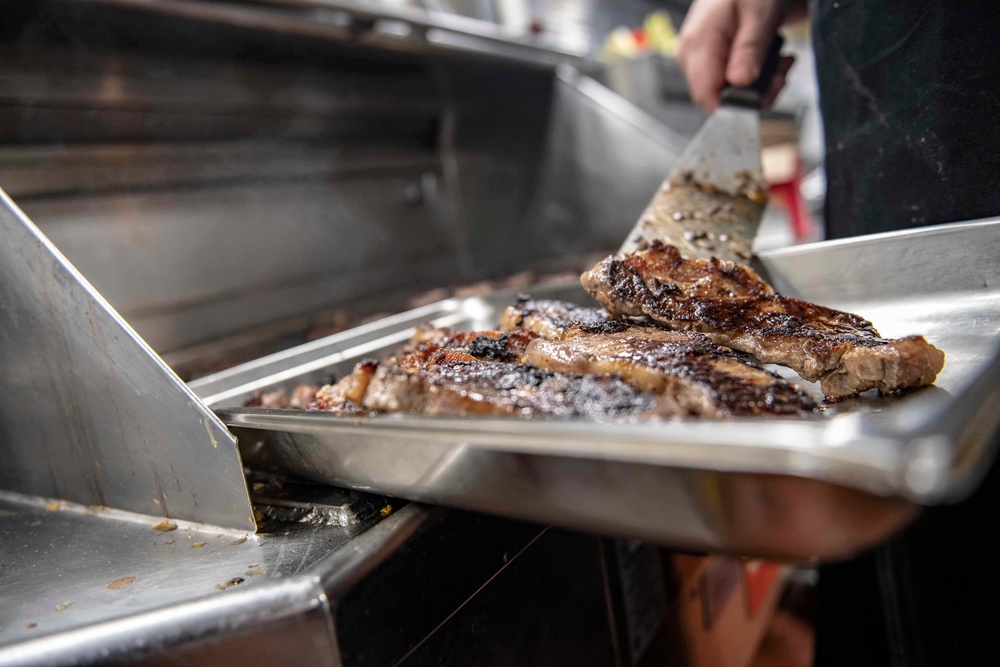 USS Shiloh Meal Preparation